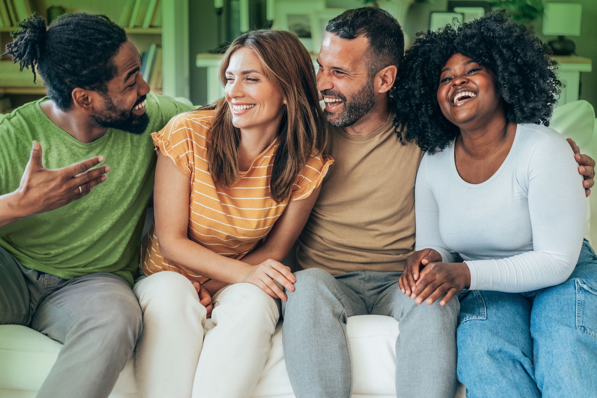 Friends laughing